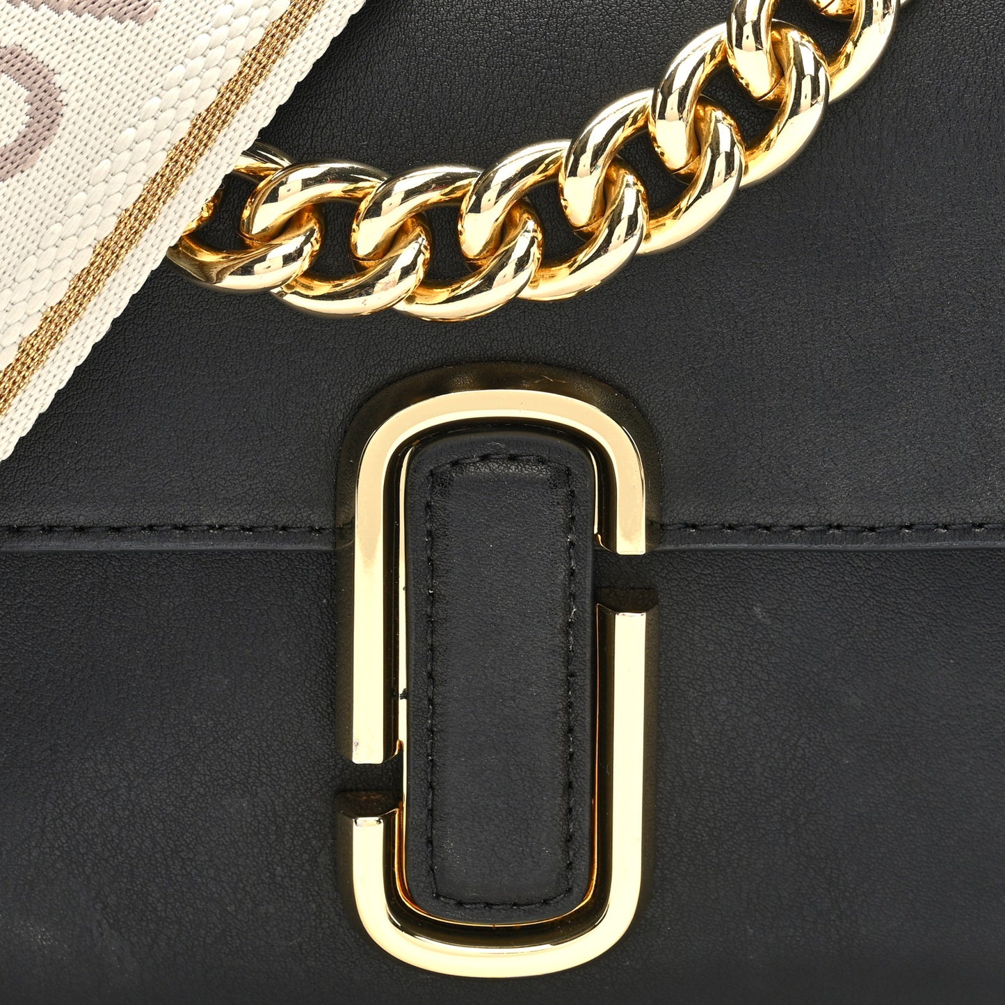 Calfskin The J Marc Shoulder Bag Black