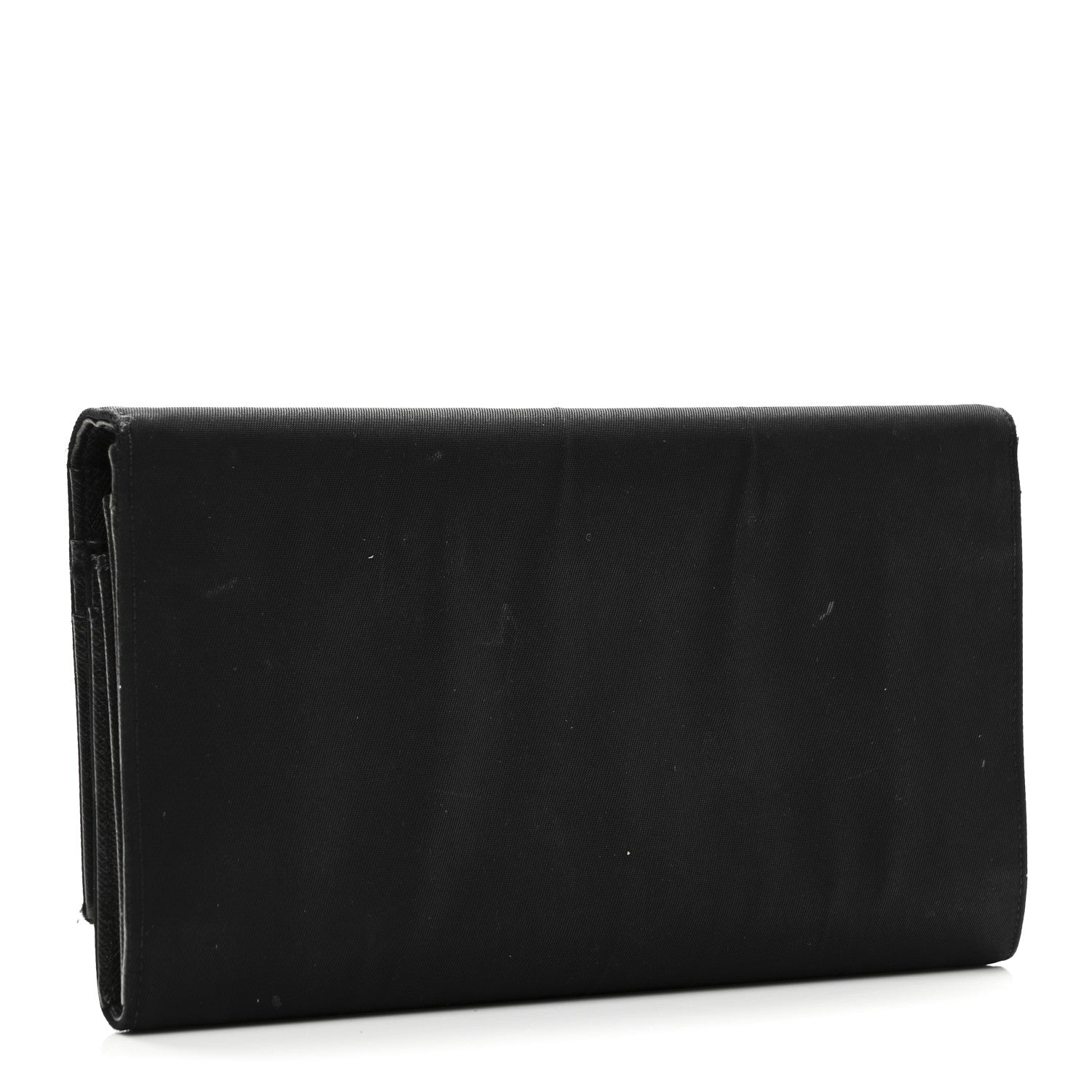 Prada Tessuto Nylon Continental Flap Wallet Black 3 of 10