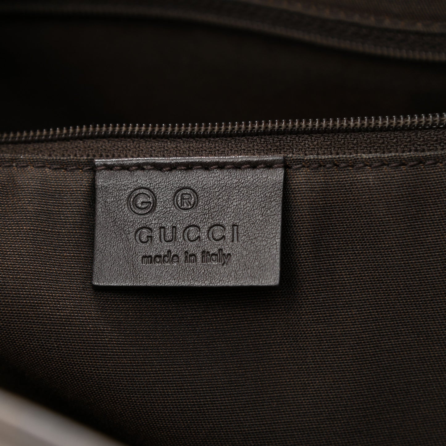 GG Supreme Monogram Medium Joy Tote Dark Brown