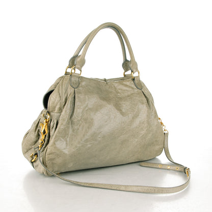 Miu Miu Nappa Medium Charm Satchel Agave 3 of 10