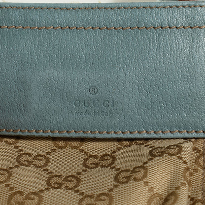 Gucci GG Monogram Web Double Pocket Belt Bag Blue 6 of 8