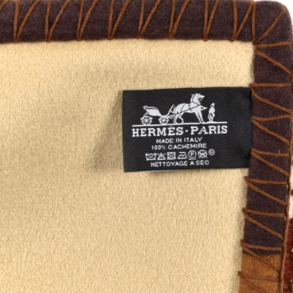 Hermes Cashmere Tigre Bayadere Blanket Ocre 3 of 3