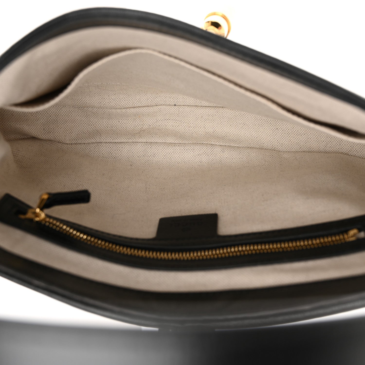 Gucci Azalea Calfskin GG Monogram Bi-Color Debossed Small Jackie 1961 Hobo Mystic White Black 5 of 11