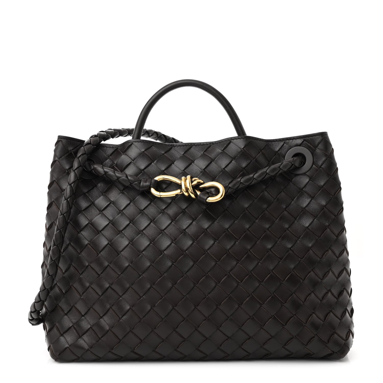 Bottega Veneta Nappa Intrecciato Medium Andiamo Shoulder Bag Fondant 1 of 9