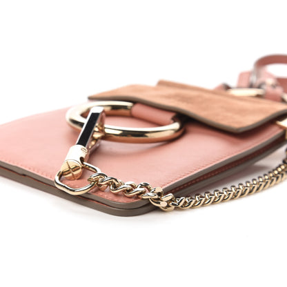 Chloe Suede Calfskin Mini Faye Bracelet Bag Ideal Blush 7 of 10