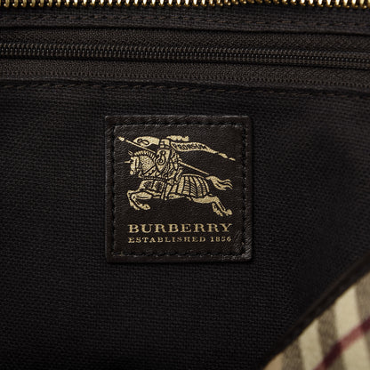 Burberry Haymarket Check Medium Regent Tote Chocolate 8 of 12