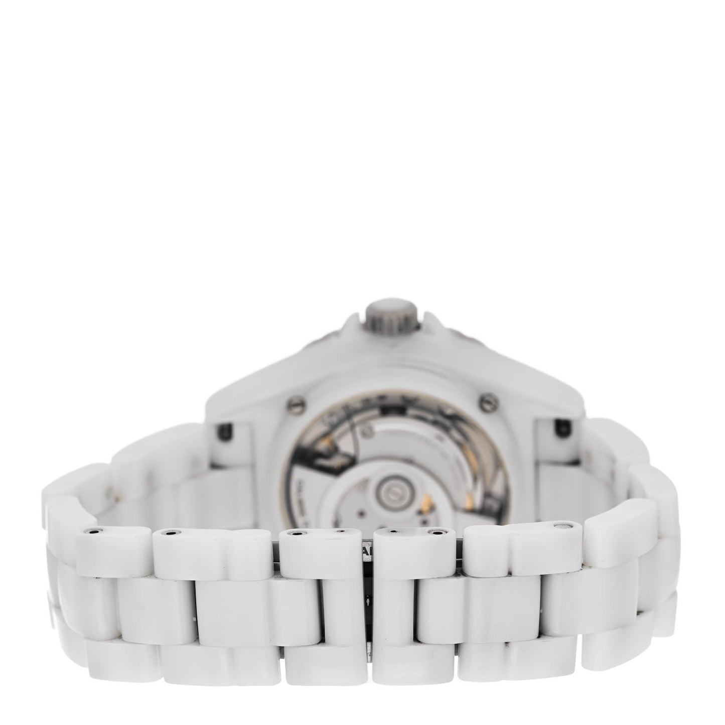 Stainless Steel Ceramic Diamond Bezel 38mm J12 Automatic Watch White