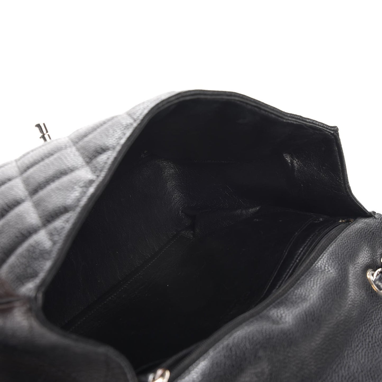 Caviar Quilted Jumbo Single Flap Black
