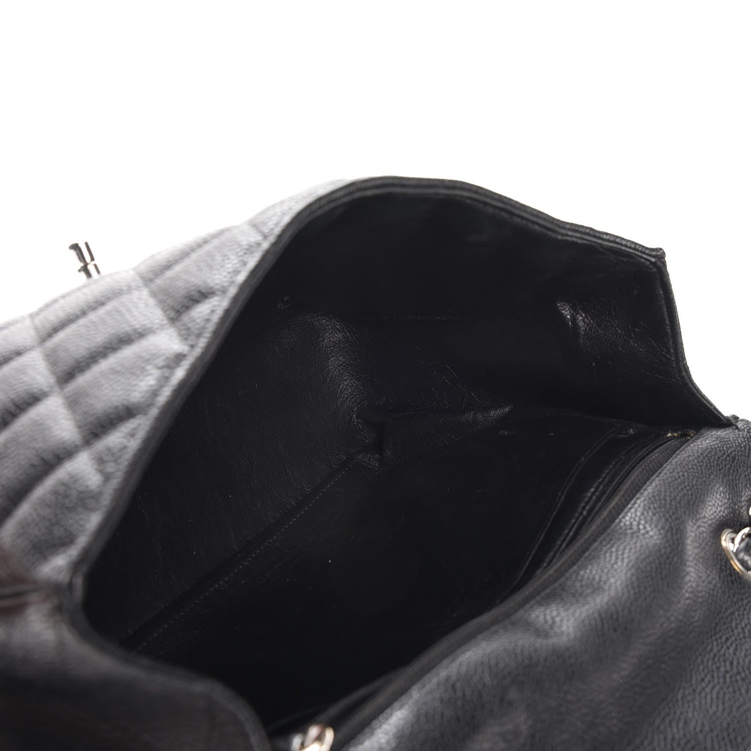 Chanel Caviar Quilted Jumbo Single Flap Black 9 of 19