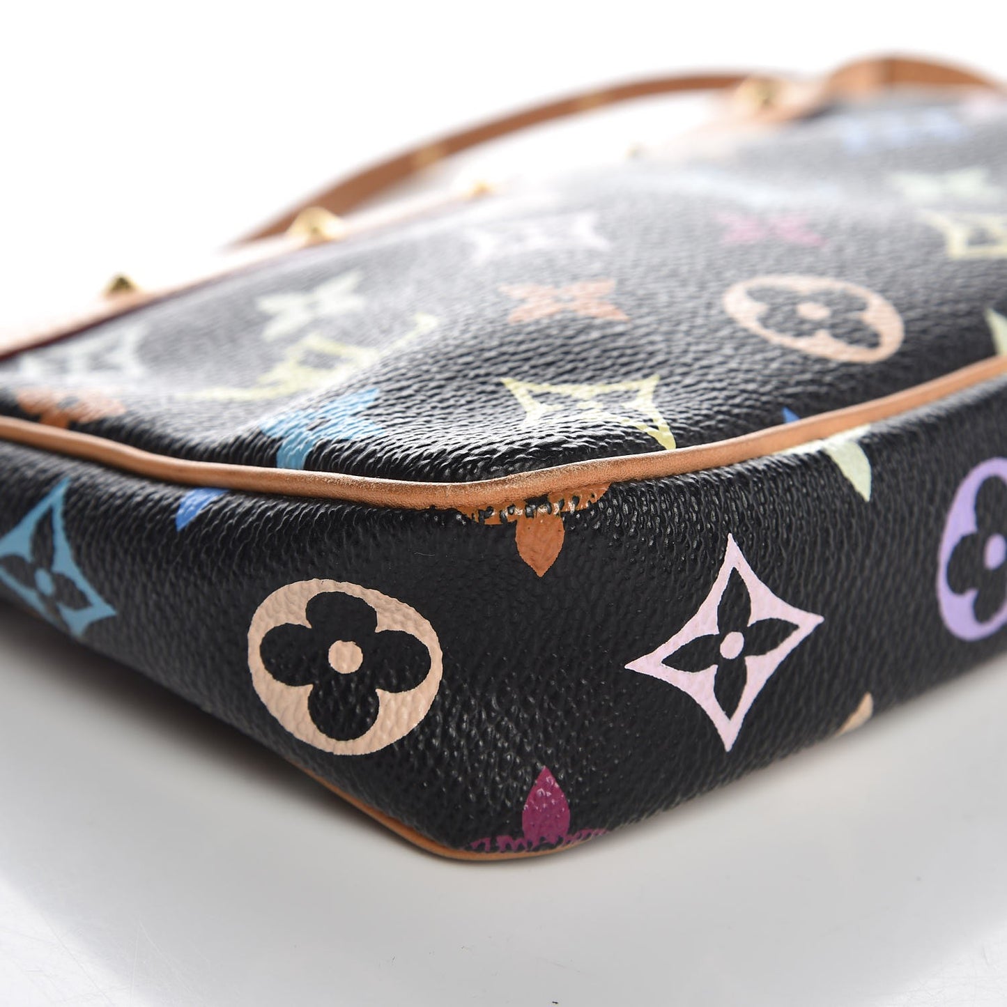 Monogram Multicolor Pochette Accessories Black