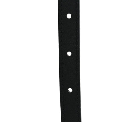 Gucci Plutone Calfskin Gucci Buckle 20mm Thin Belt 75 30 Black 4 of 5