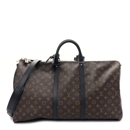 Louis Vuitton Monogram Macassar Keepall Bandouliere 55 1 of 6