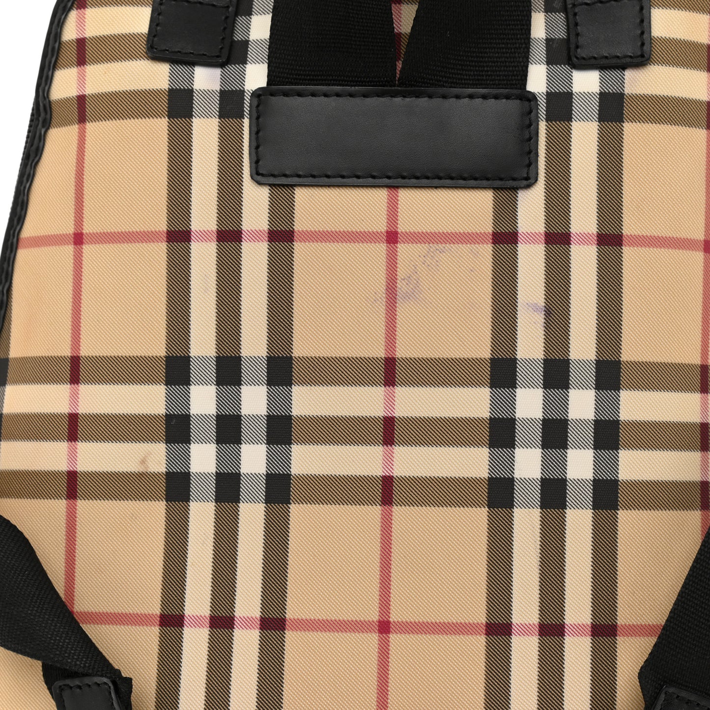 Canvas House Check Backpack Black