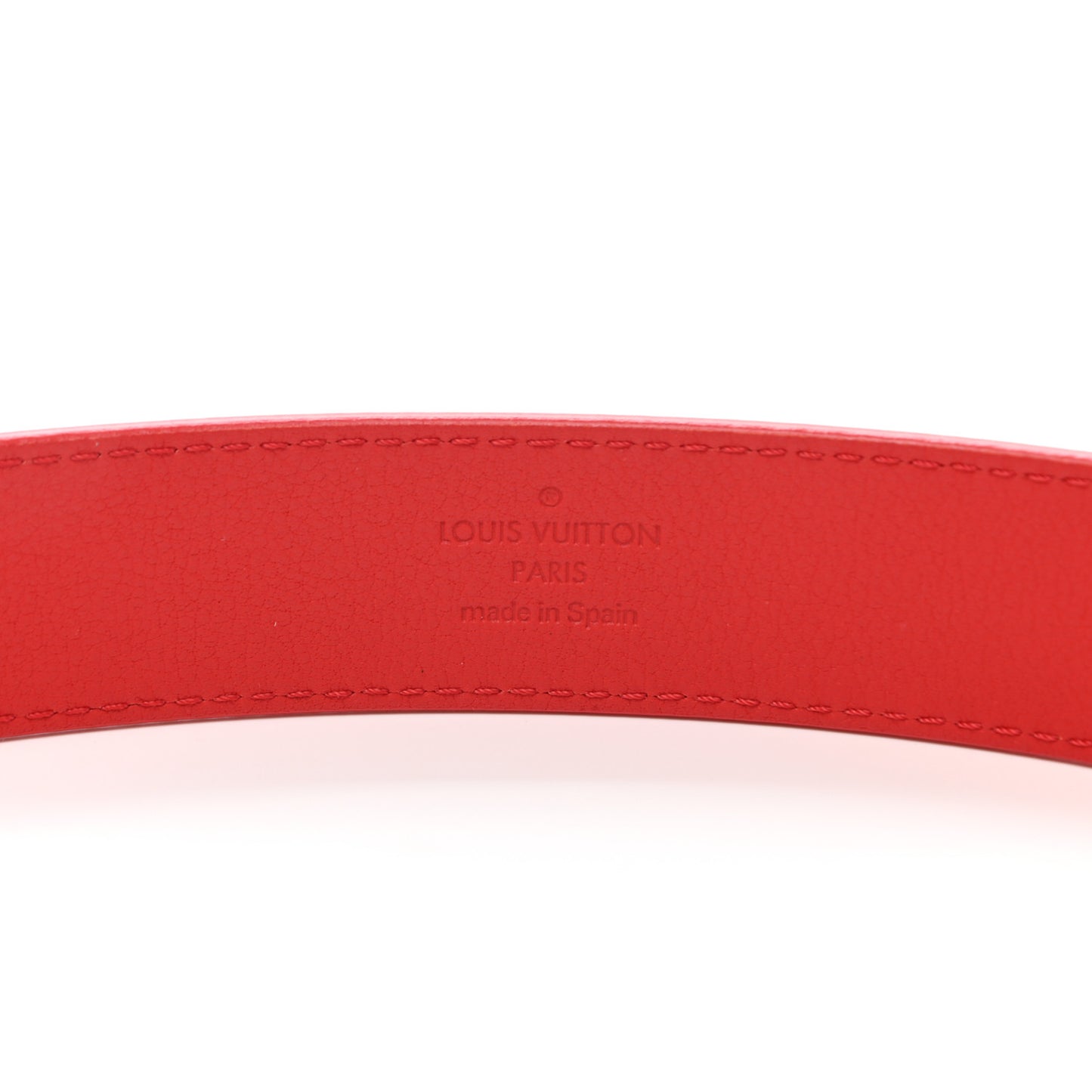 Epi 30mm LV Twist Belt 80 32 Coquelicot