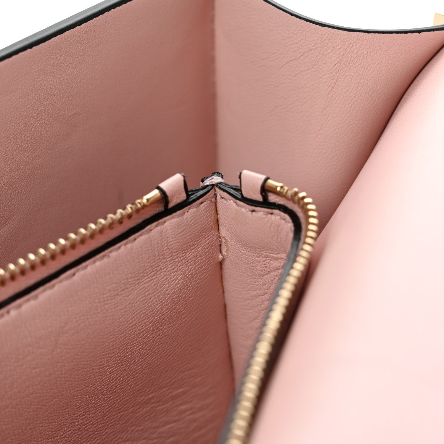 Valentino Garavani Metallic Calfskin Rockstud Side Slip Wristlet Clutch Gold 11 of 12