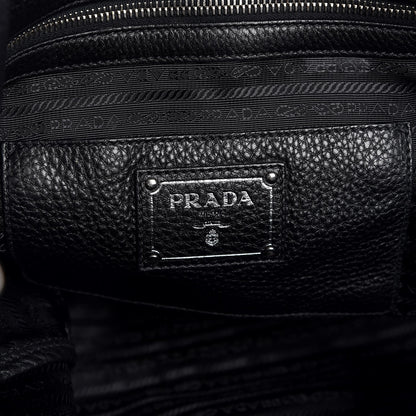 Prada Vitello Daino Tote Black 7 of 14
