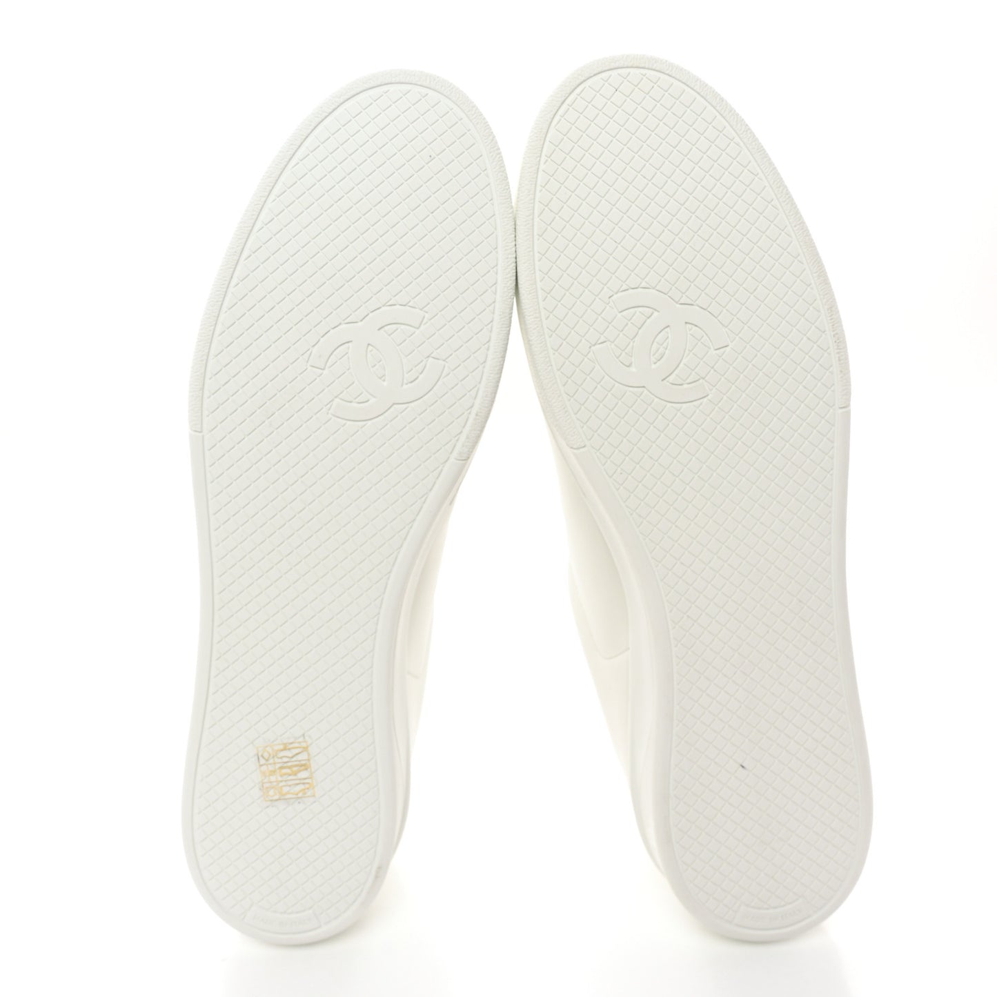 Calfskin Mens CC Sneakers 43 White 44 White