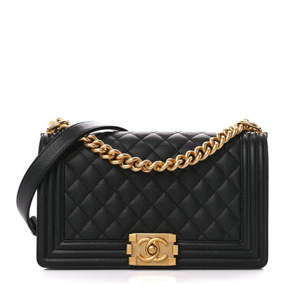 Chanel Caviar Quilted Medium Boy Flap Black 1 of 11