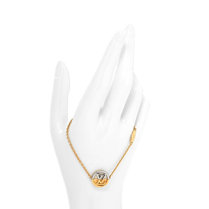 Louis Vuitton Metal L To V Bracelet Gold Silver 2 of 6