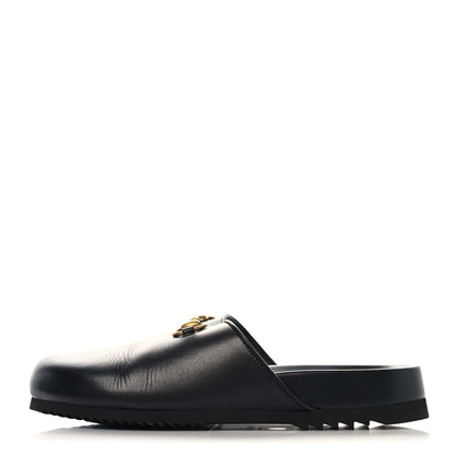 Gucci Jakarta Calfskin Womens Horsebit Slippers 39 Black 1 of 10