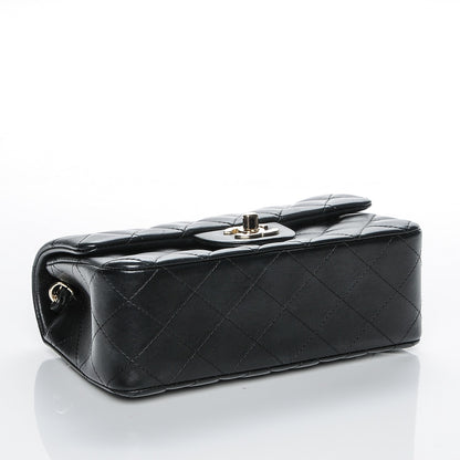 Chanel Lambskin Quilted Mini Rectangular Flap Black 4 of 7