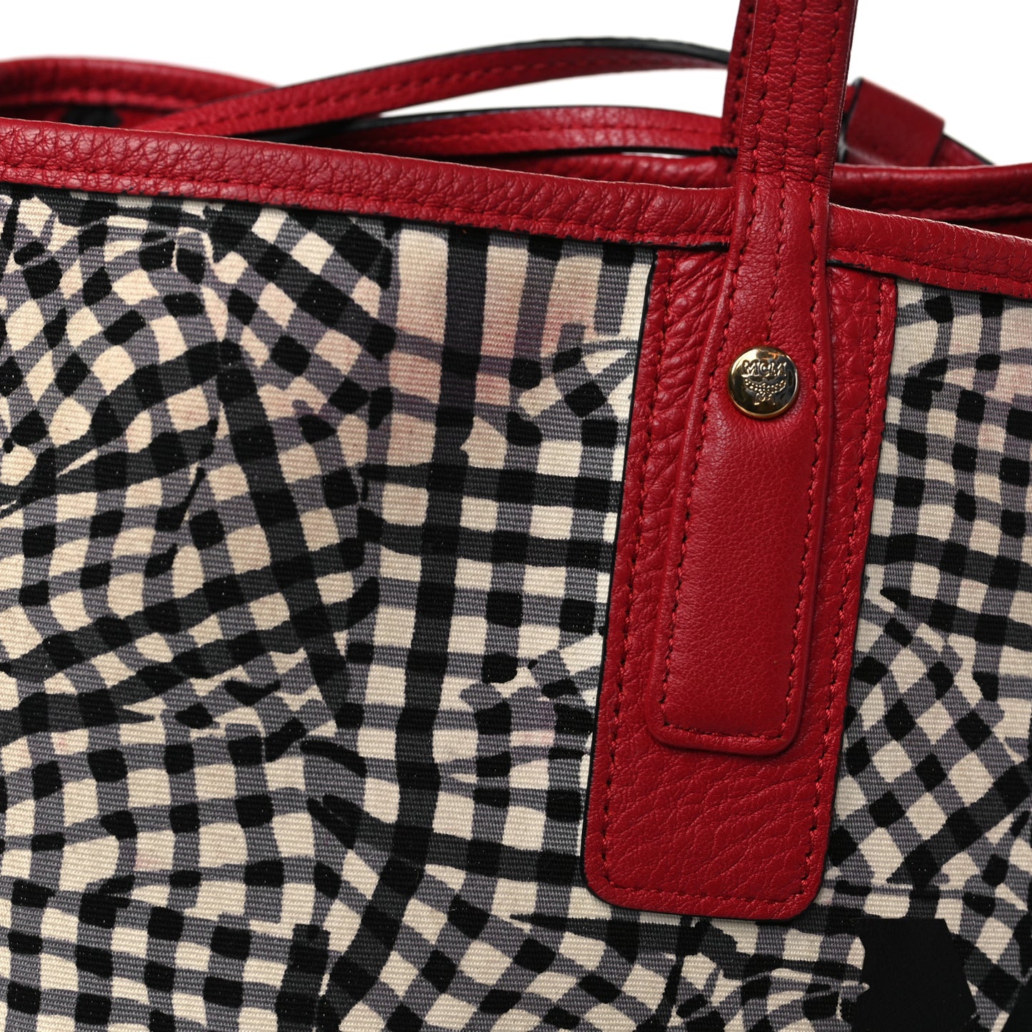 Visetos Large Liz Reversible Shopper Tote Ruby Red