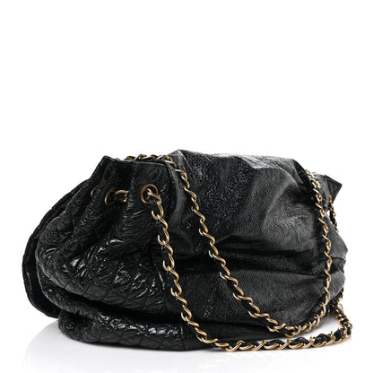 Chanel Vinyl XL Rock and Chain Flap Black 3 of 10