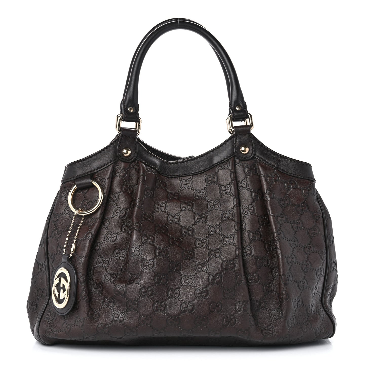 Guccissima Medium Sukey Tote Chocolate