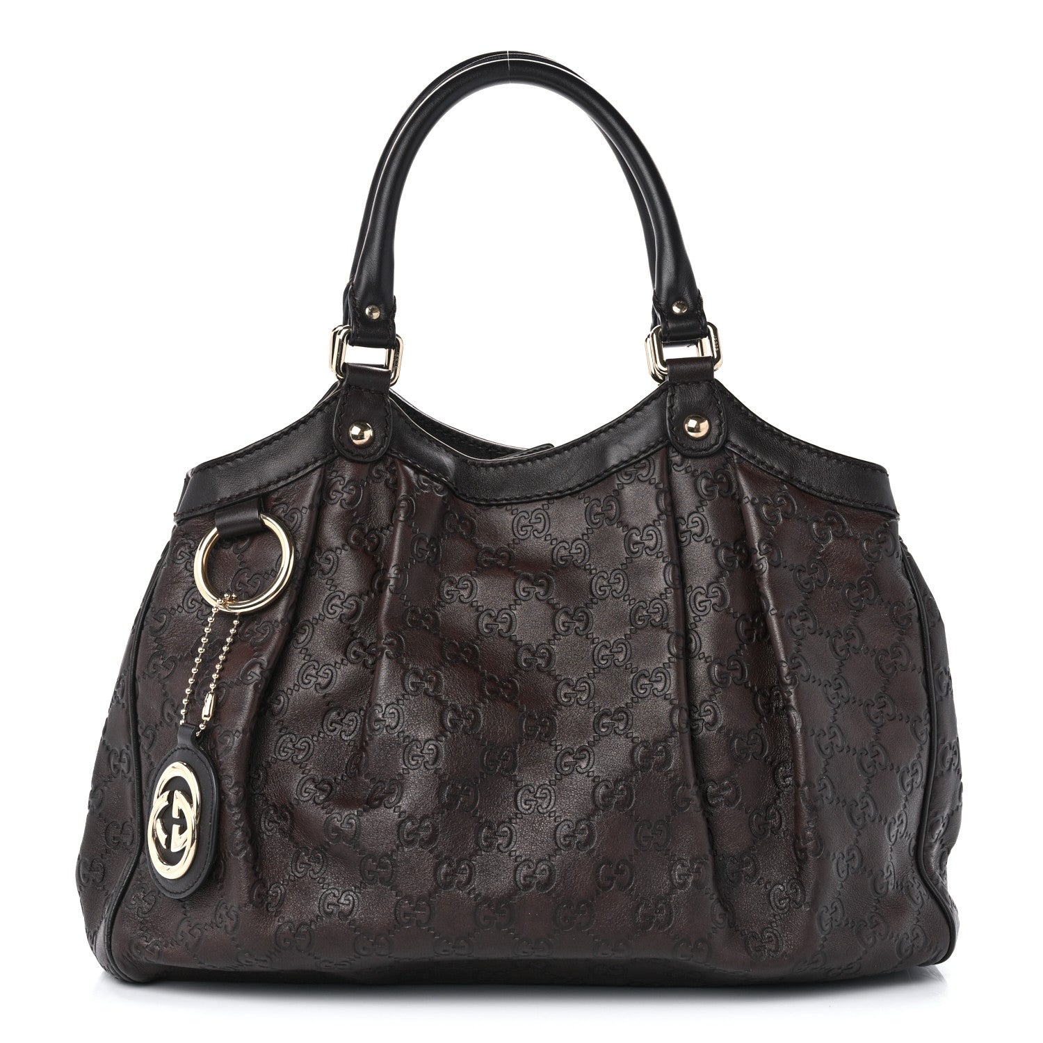 Gucci Guccissima Medium Sukey Tote Chocolate 1 of 10