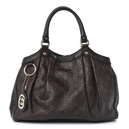 Gucci Guccissima Medium Sukey Tote Chocolate 1 of 10