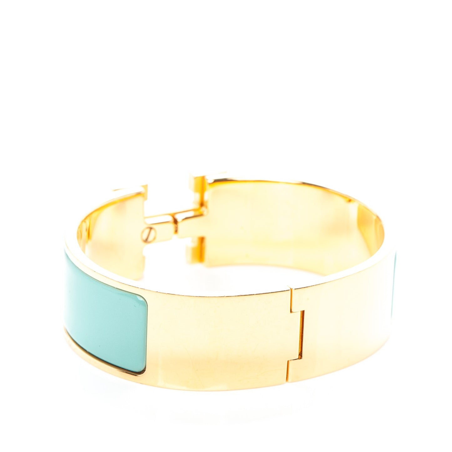 Enamel Wide Clic Clac H Bracelet GM Lagon