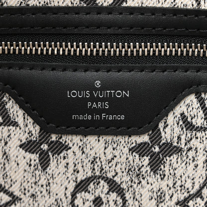 Louis Vuitton Denim Monogram Jacquard Neverfull MM Grey 8 of 11