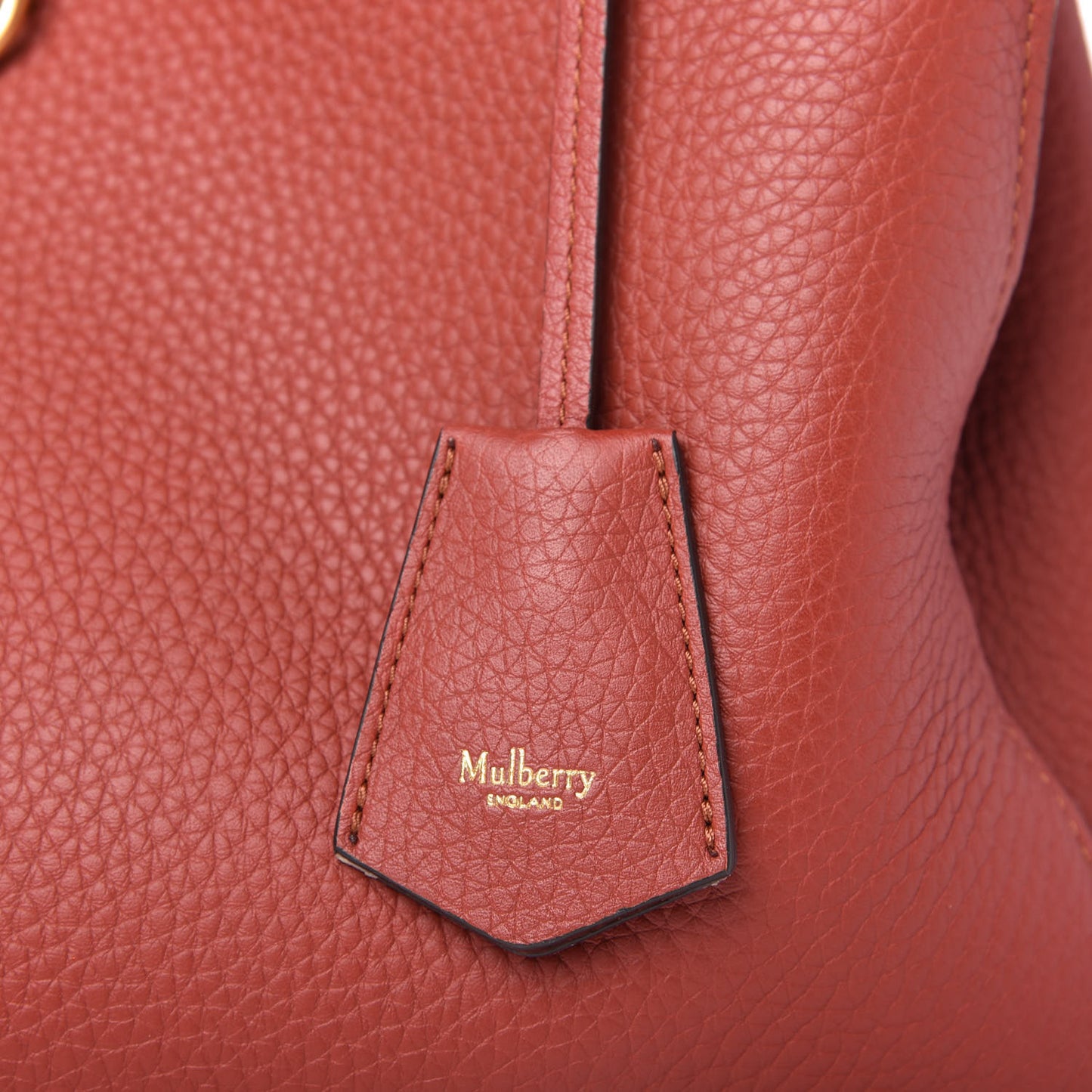 Heavy Grain Iris Tote Rust