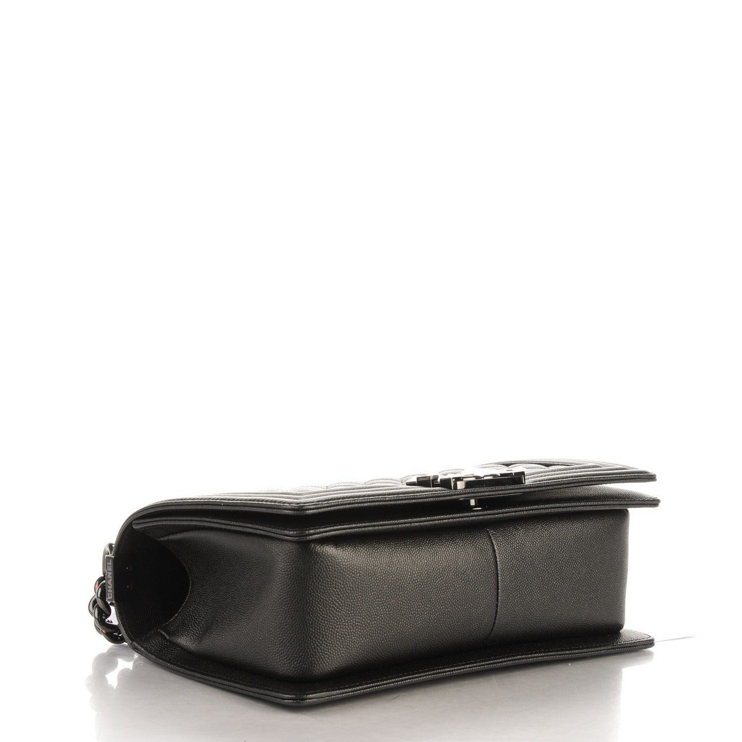 Chanel Caviar Quilted Medium Boy Flap So Black 4 of 7