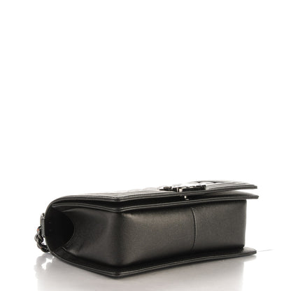 Chanel Caviar Quilted Medium Boy Flap So Black 4 of 7