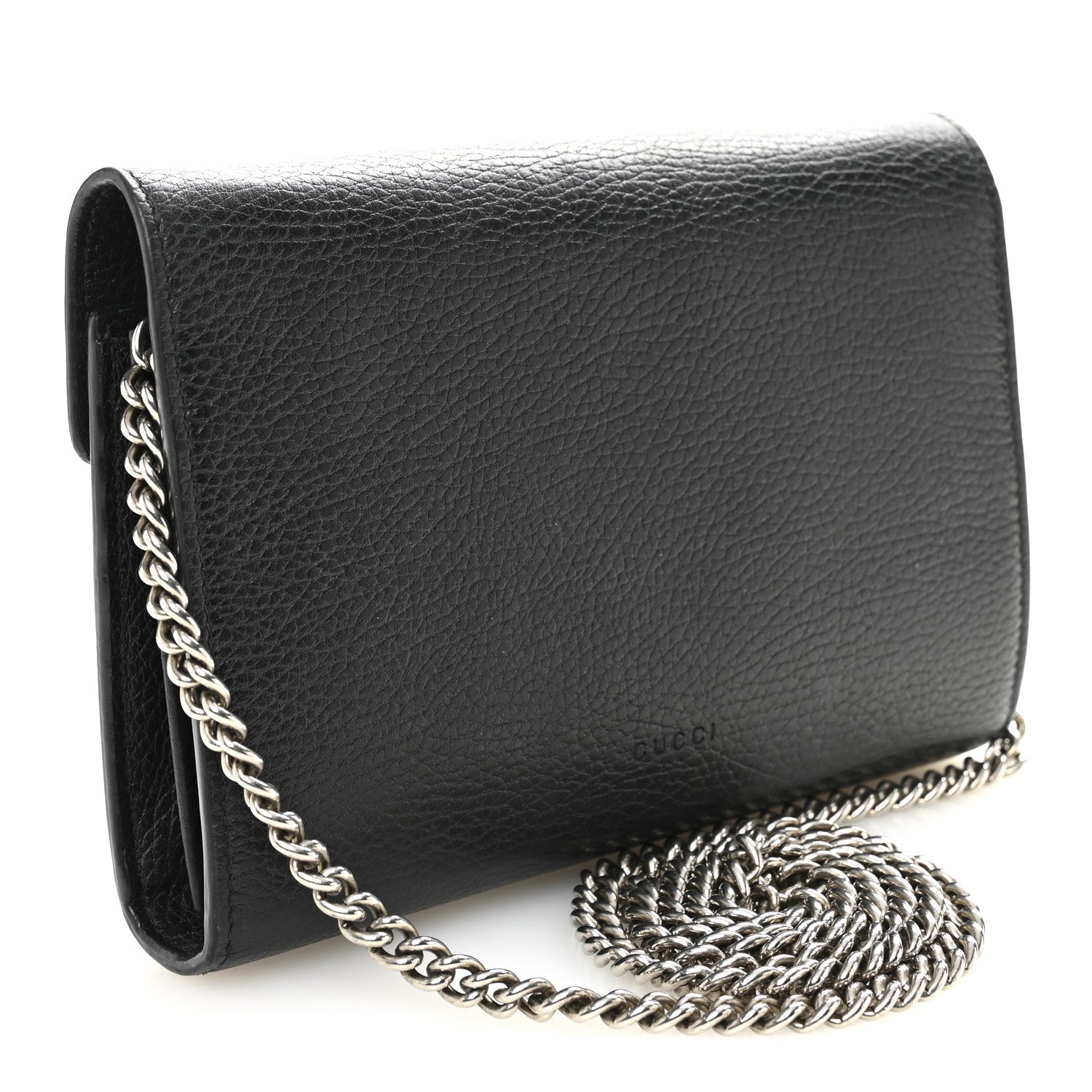 Gucci Calfskin Mini Dionysus Chain Wallet Black 3 of 10