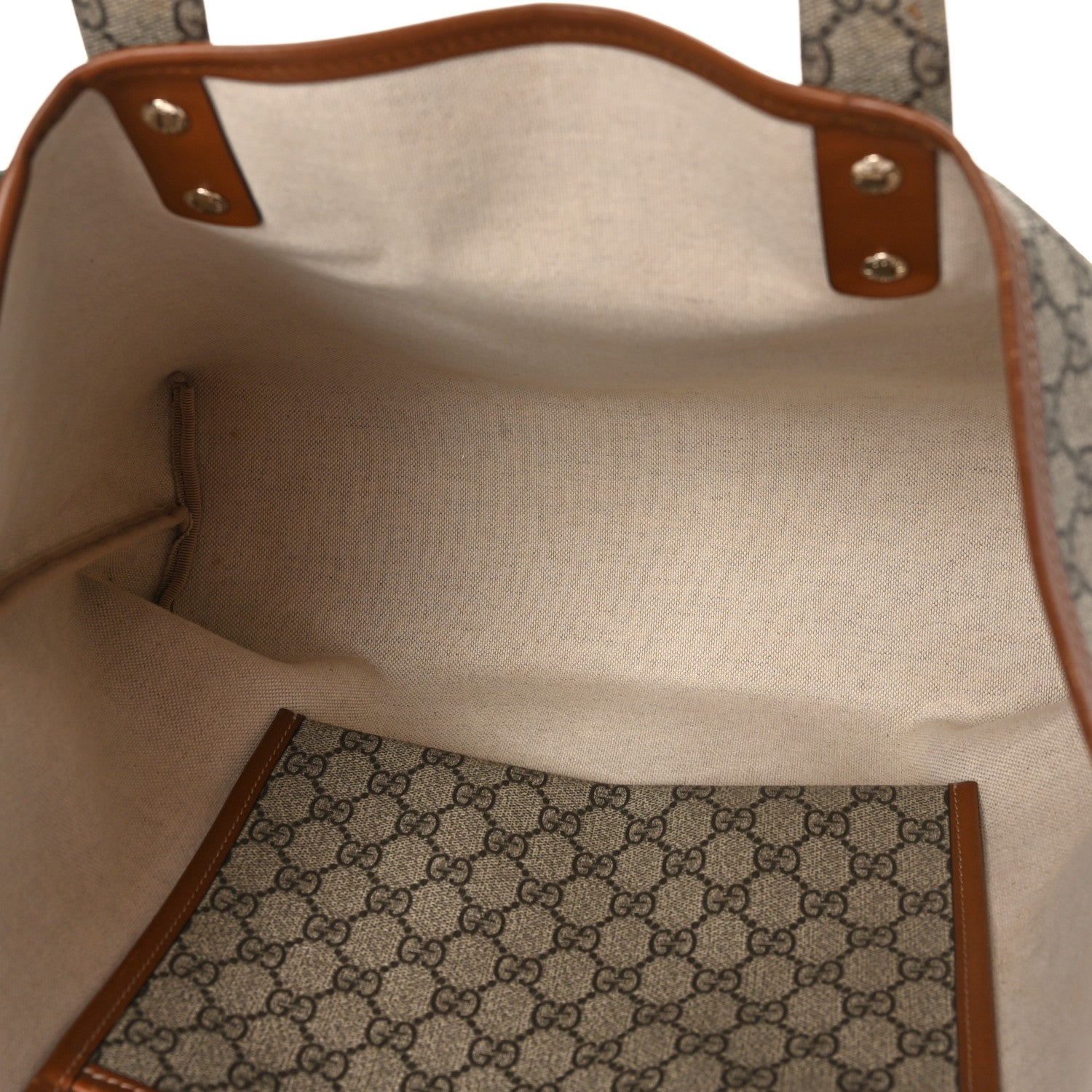 Gucci GG Plus Monogram Medium Signature Web Loop Tote Brown 5 of 15