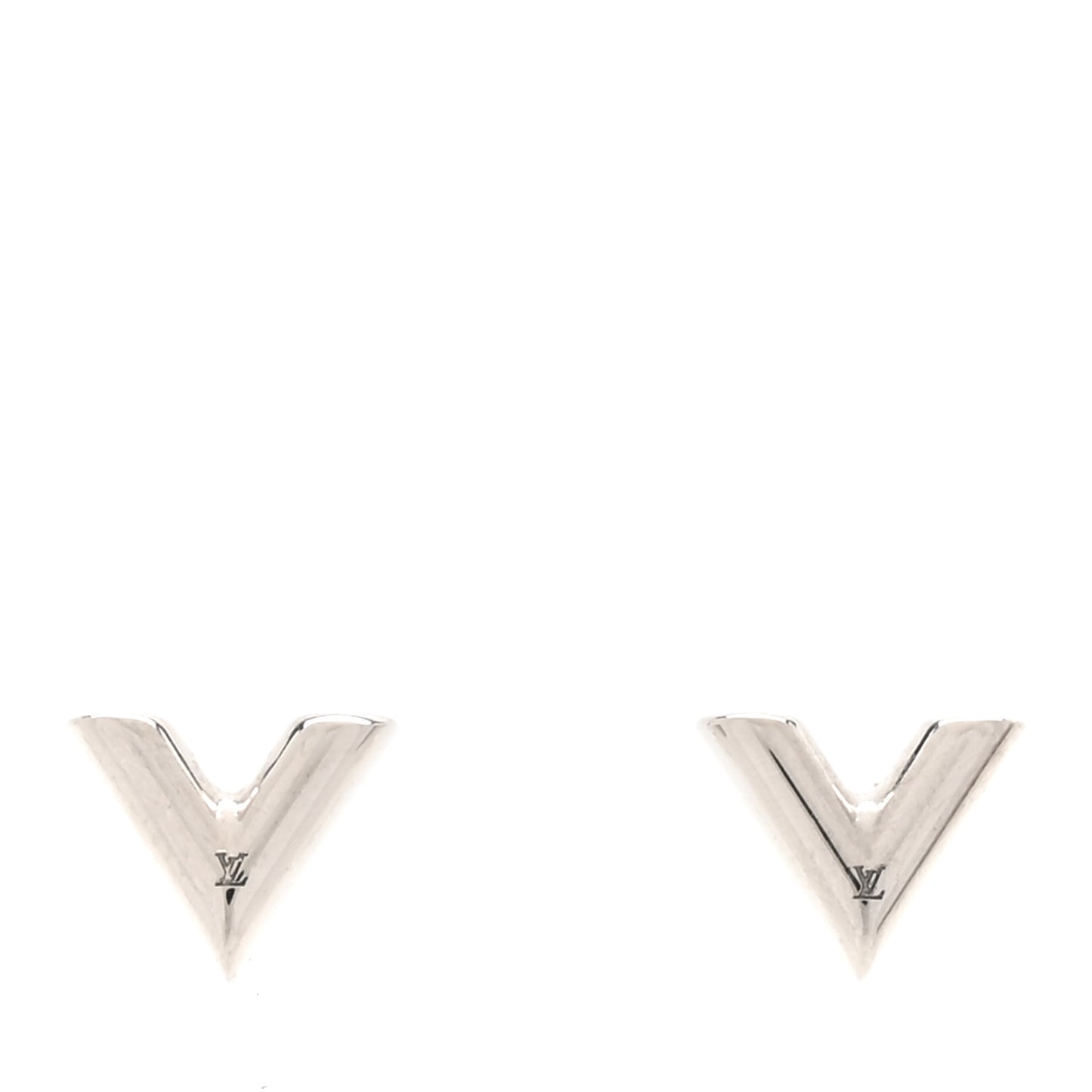 Essential V Stud Earrings Silver