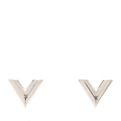 Louis Vuitton Essential V Stud Earrings Silver 1 of 5