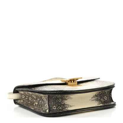 Celine Lizard Medium Classic Box Flap Bag Natural 4 of 12