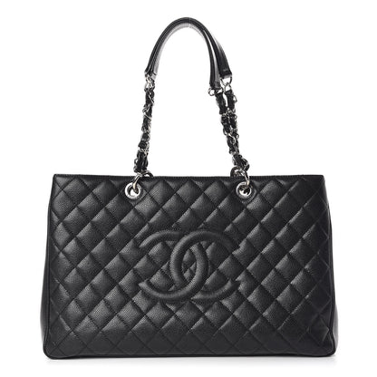 Chanel Caviar Quilted XL Grand Shopping Tote GST Black 1 of 15