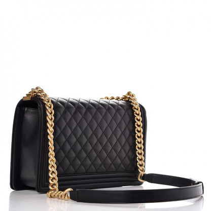 Chanel Calfskin Quilted New Medium Boy Flap Black 4 of 8