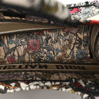 Christian Dior Canvas Embroidered Medium Mille Fleurs Book Tote Multicolor 5 of 11