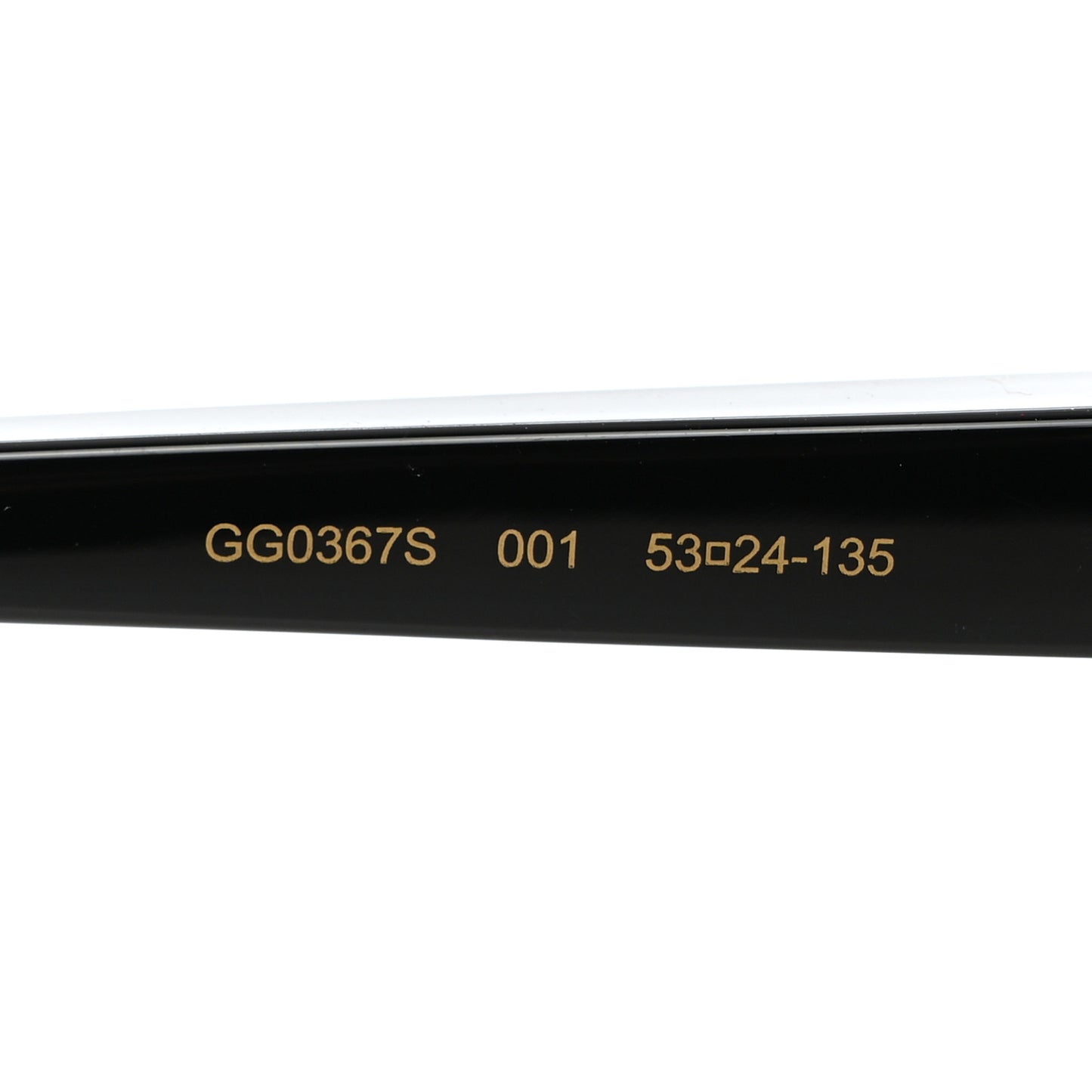 Acetate Round GG Sunglasses GG0367S Black