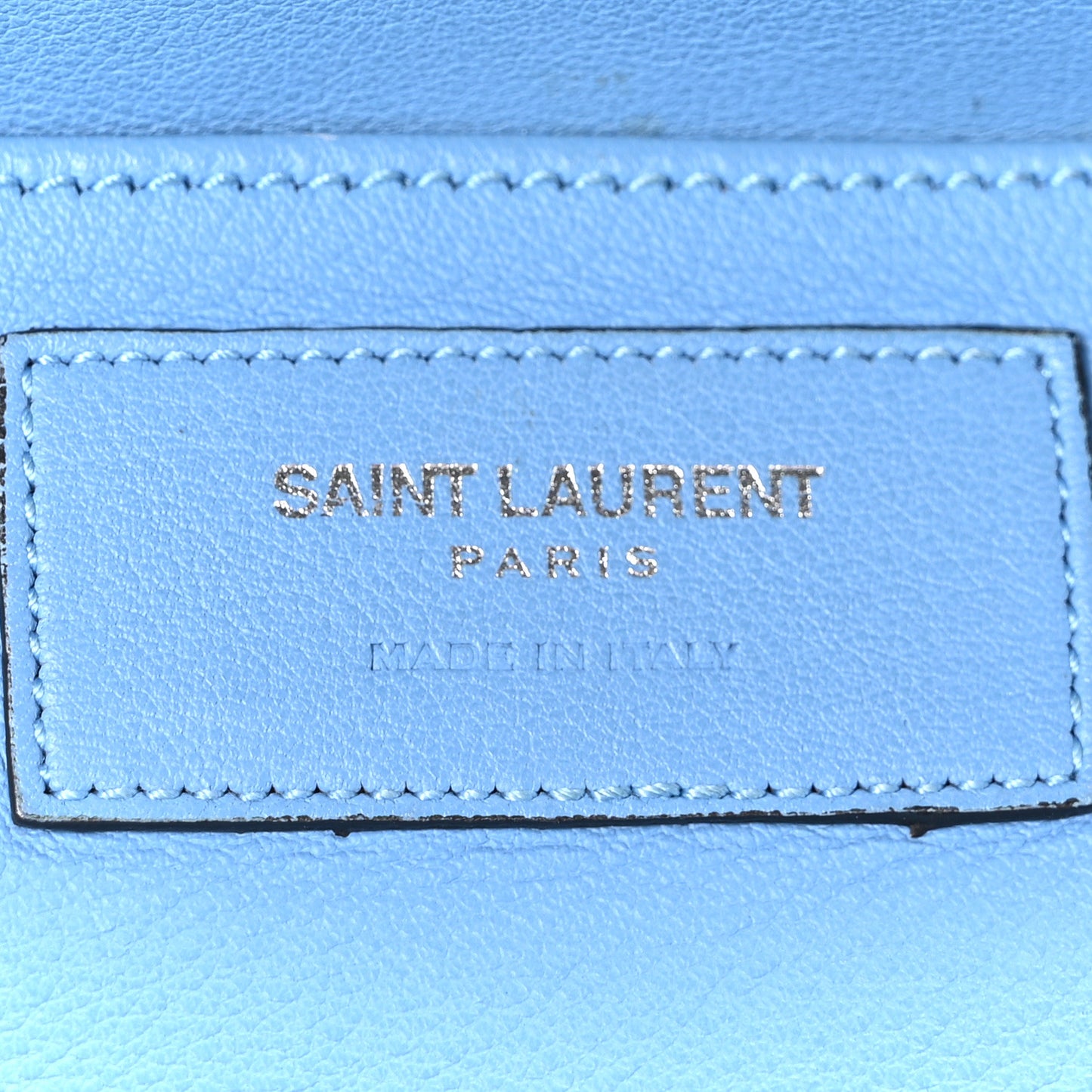 Calfskin Small Monogram Cabas Light Blue