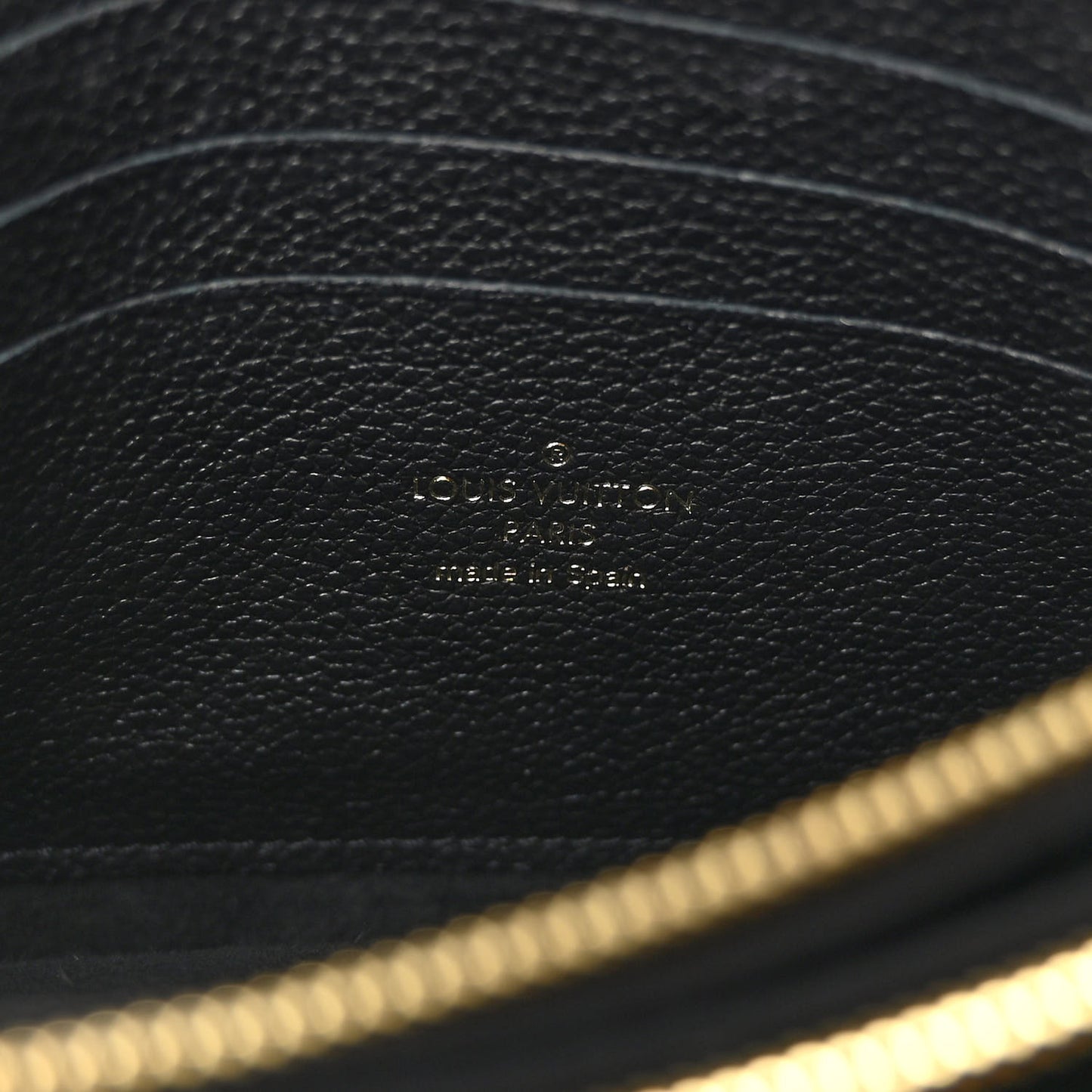 Empreinte Monogram Giant Double Zip Pochette Black Cream