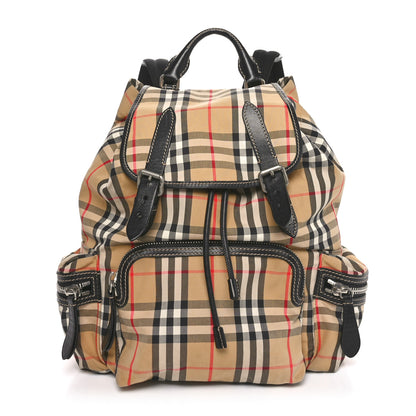 Burberry Nylon Vintage Check Medium Rucksack Backpack Antique Yellow 1 of 8