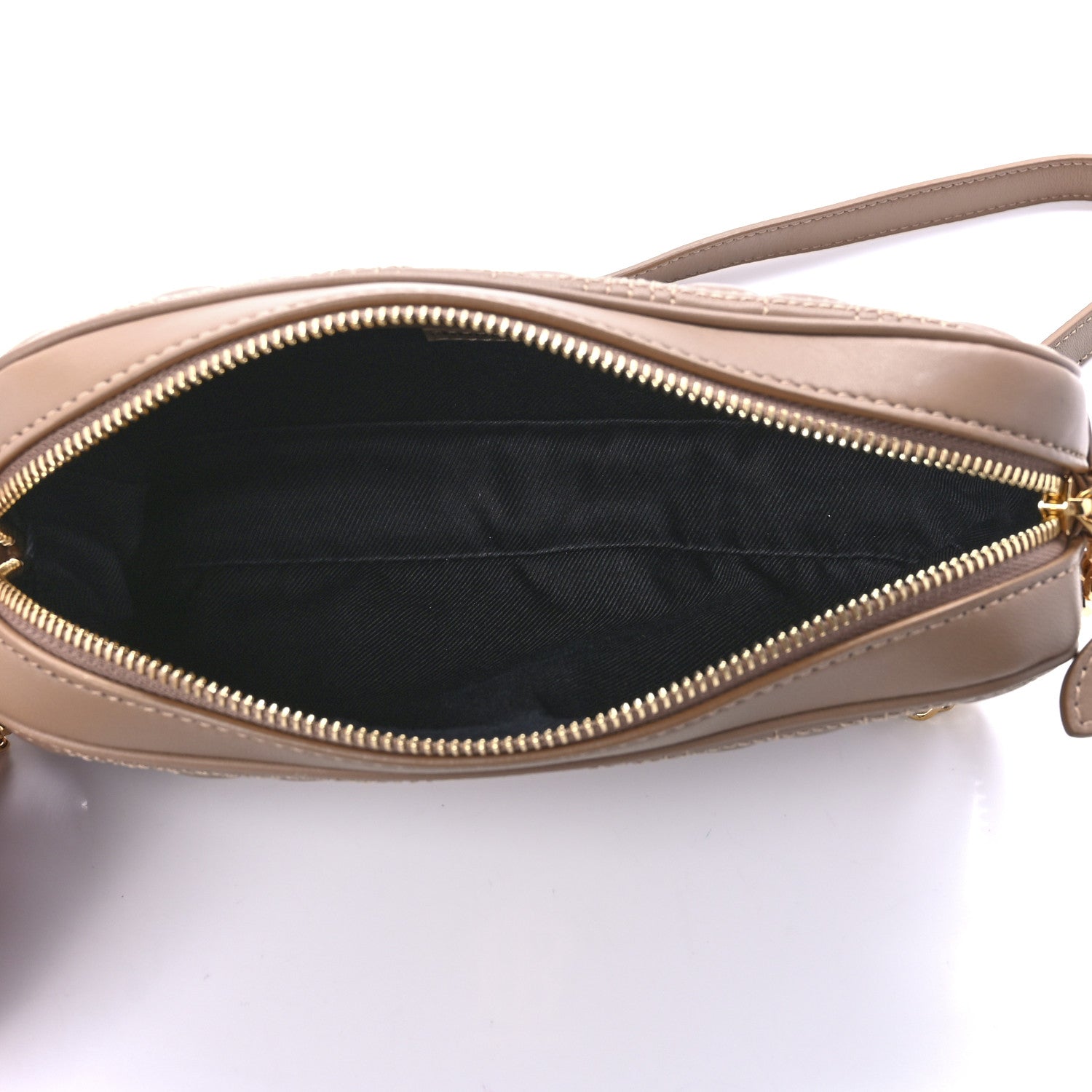 Burberry Lambskin Quilted Camera Bag Camel 5 of 10