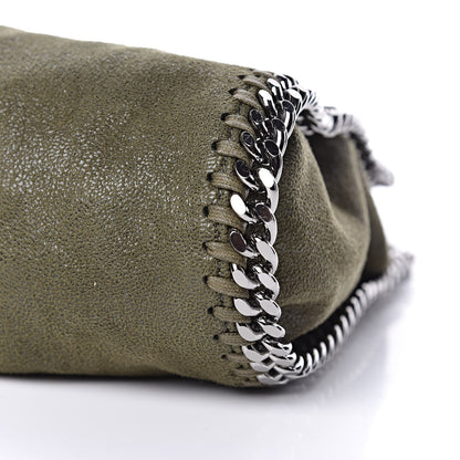 Stella McCartney Shaggy Deer Mini Falabella Fold Over Tote Olive 10 of 10