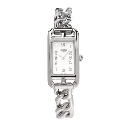 Hermes Stainless Steel 17mm Nantucket Quartz Watch 1 of 5